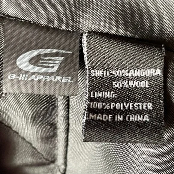 Jones New York Collection Classic Pea Coat EUC Sz 12 Black - Picture 11 of 12